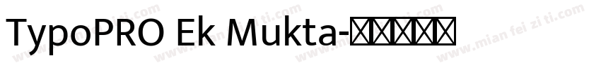 TypoPRO Ek Mukta字体转换